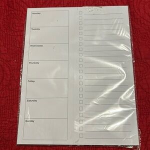Meal planner pad